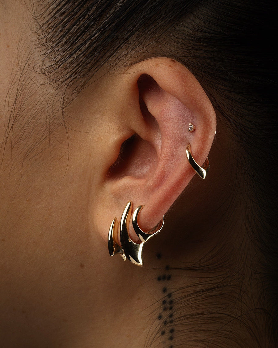 Thorn Hoop Earring, Fluid