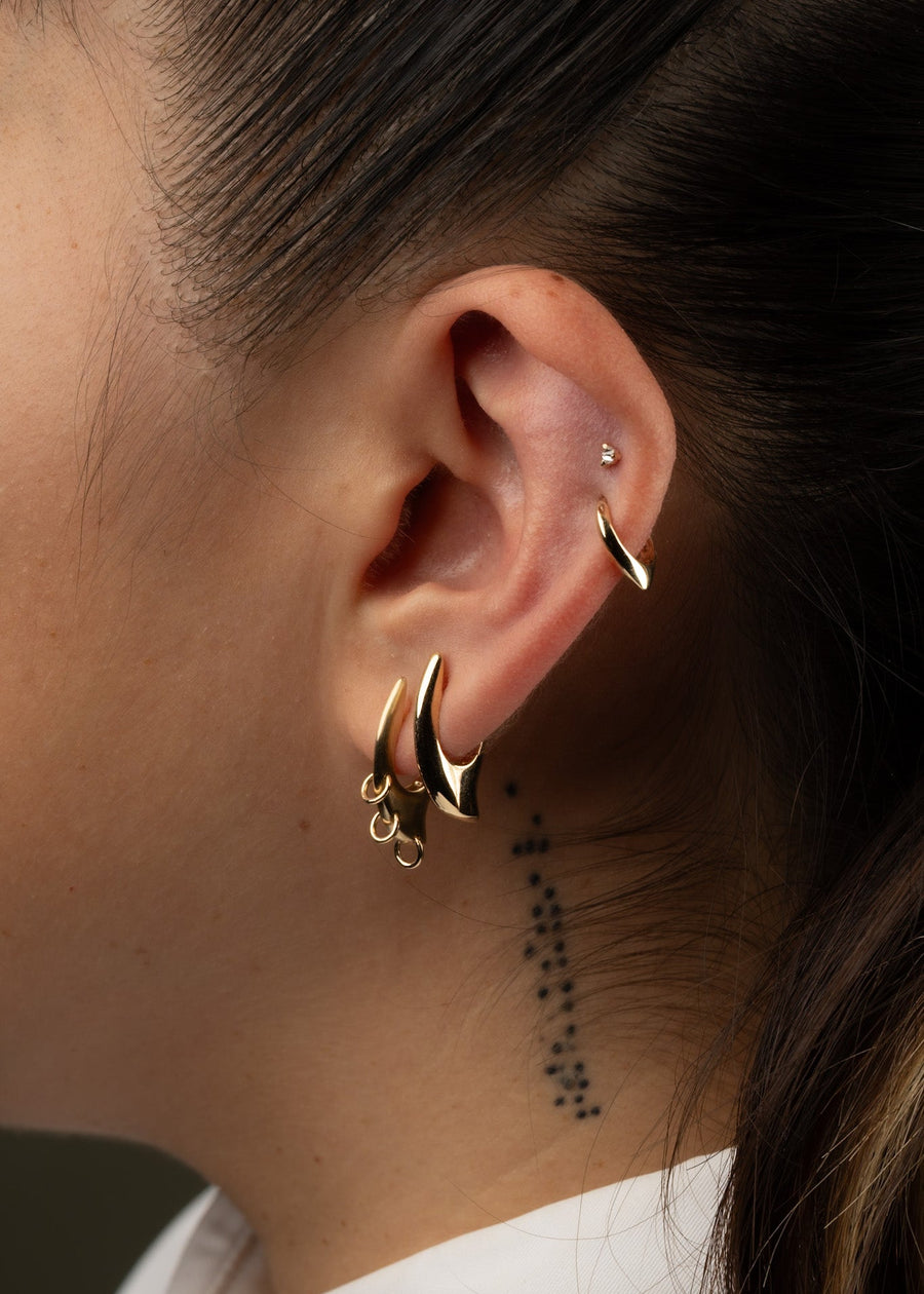 Sheena Hoop Earring, Fluid