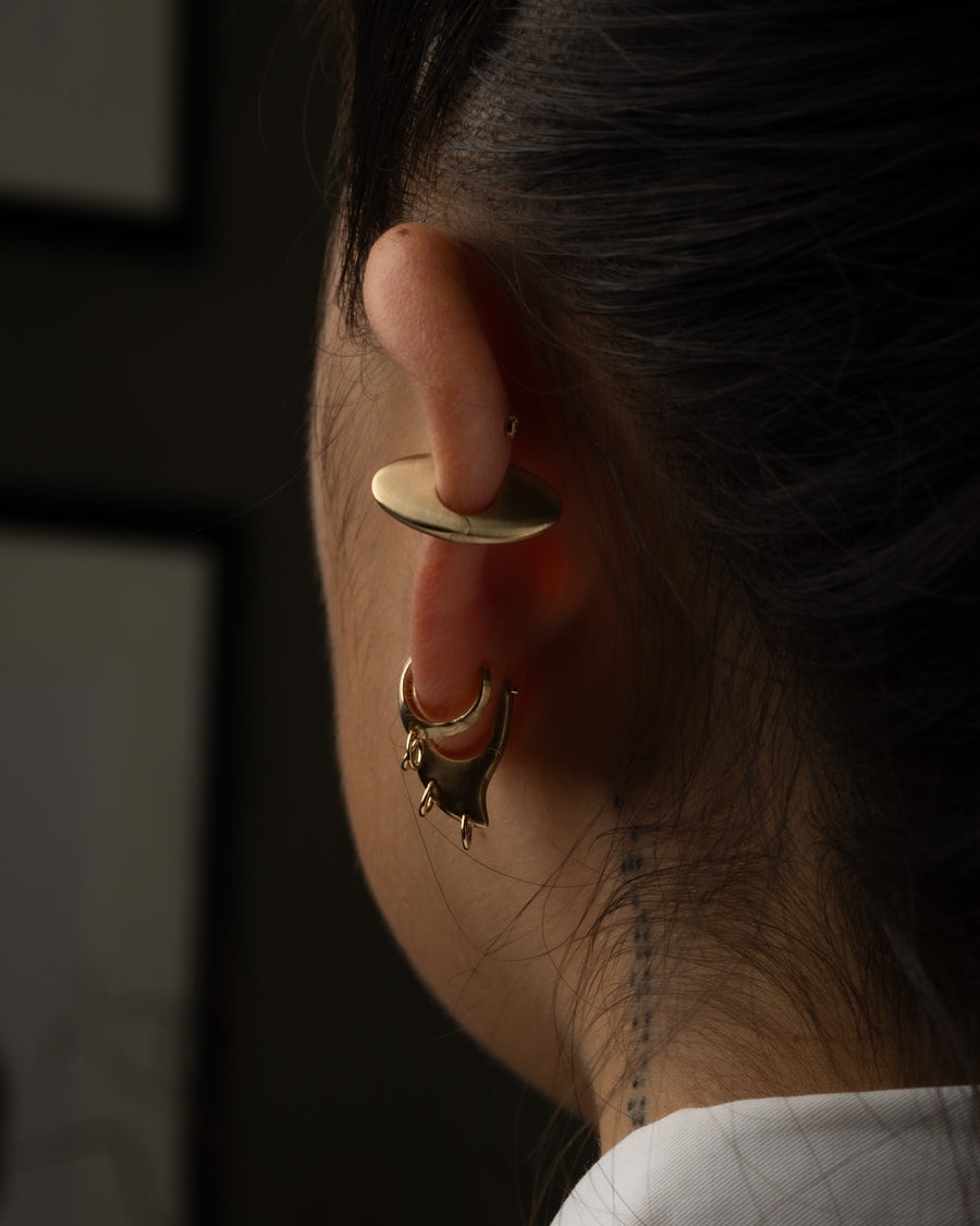 Ellipse Hoop Earring