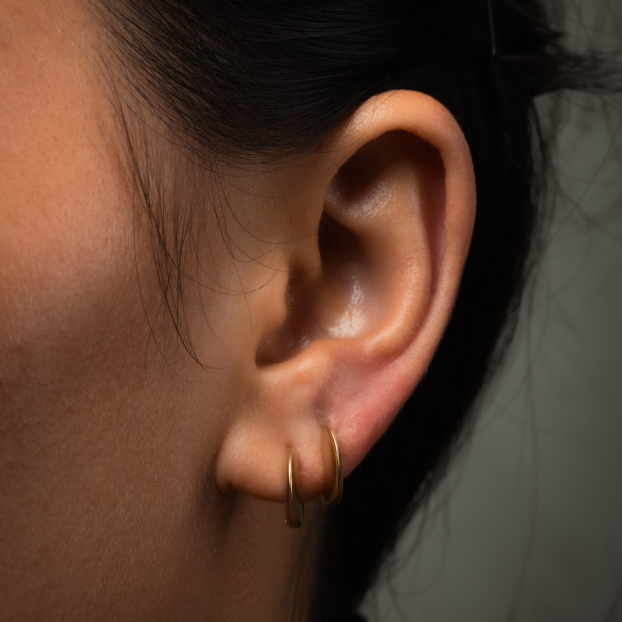 Ellipse Hoop Earring