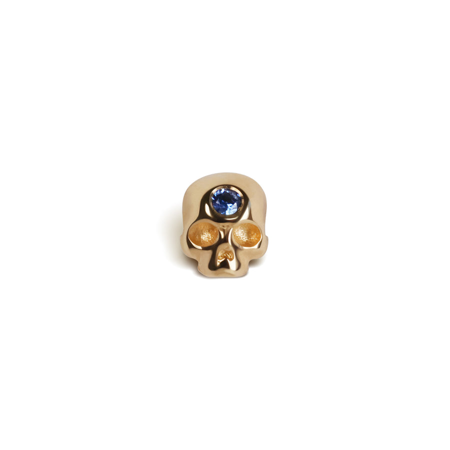 The Sojourner Flat Back Stud, Sapphire