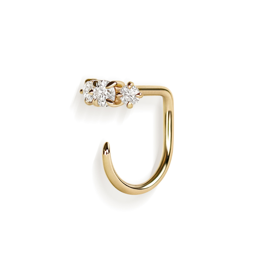 Triptych Claw Earring