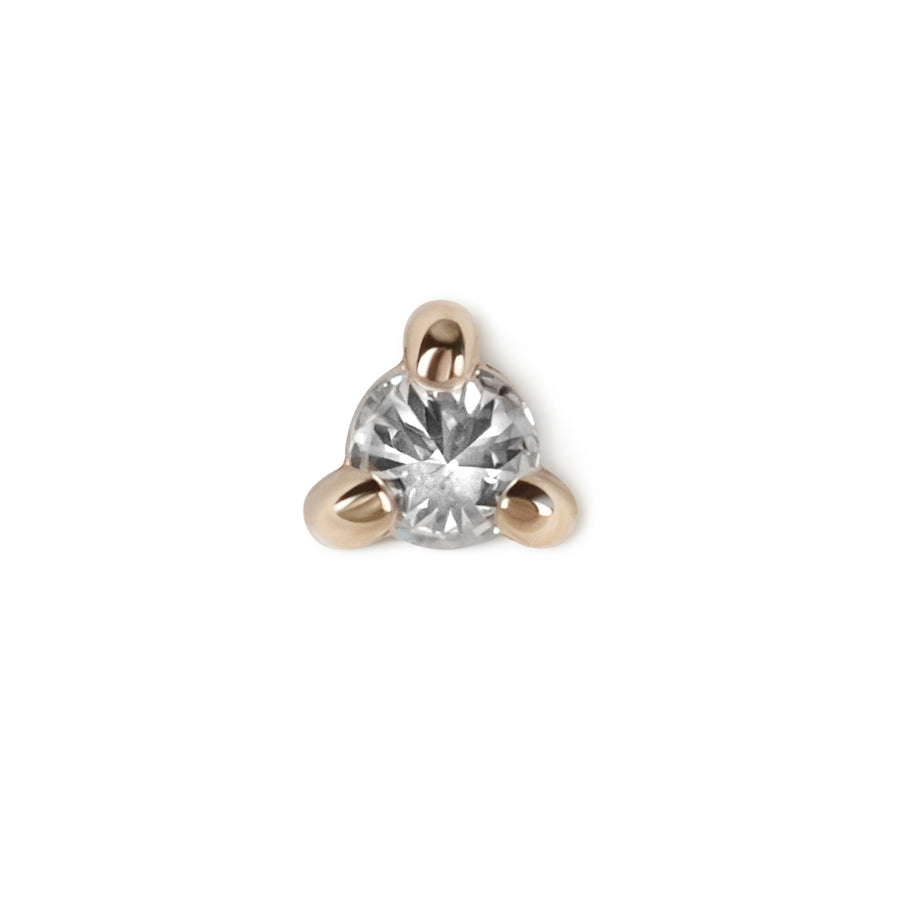 Stardust Flat Back Stud, Diamond