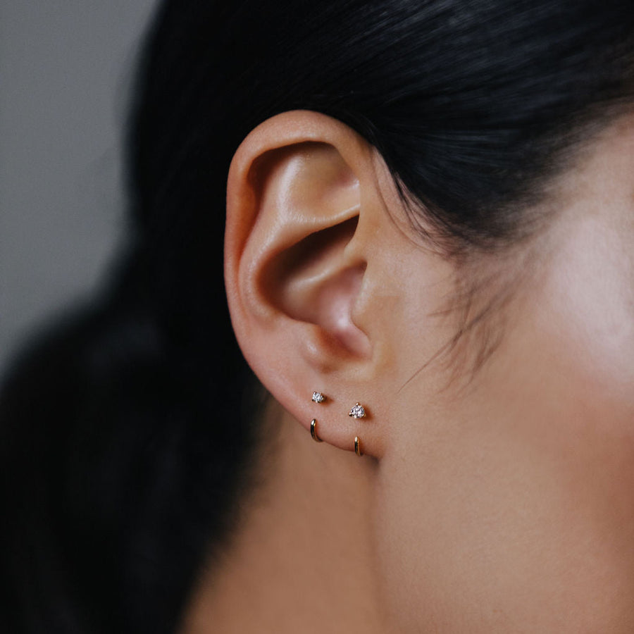 Large Diamond Claw Earring