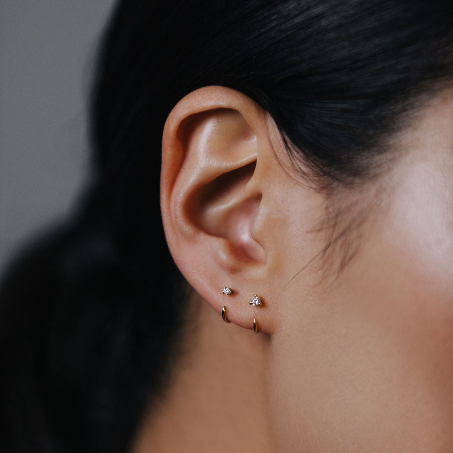Small Diamond Claw Earring