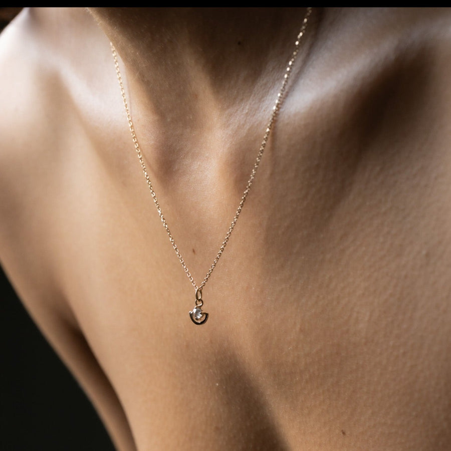 Cradled Diamond Necklace